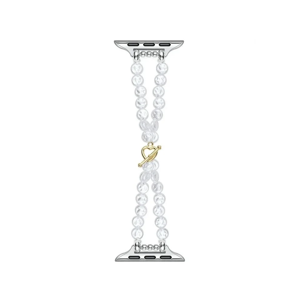 Posh Tech Ivory Resin Apple Watch Band PT - Eloise Pearl